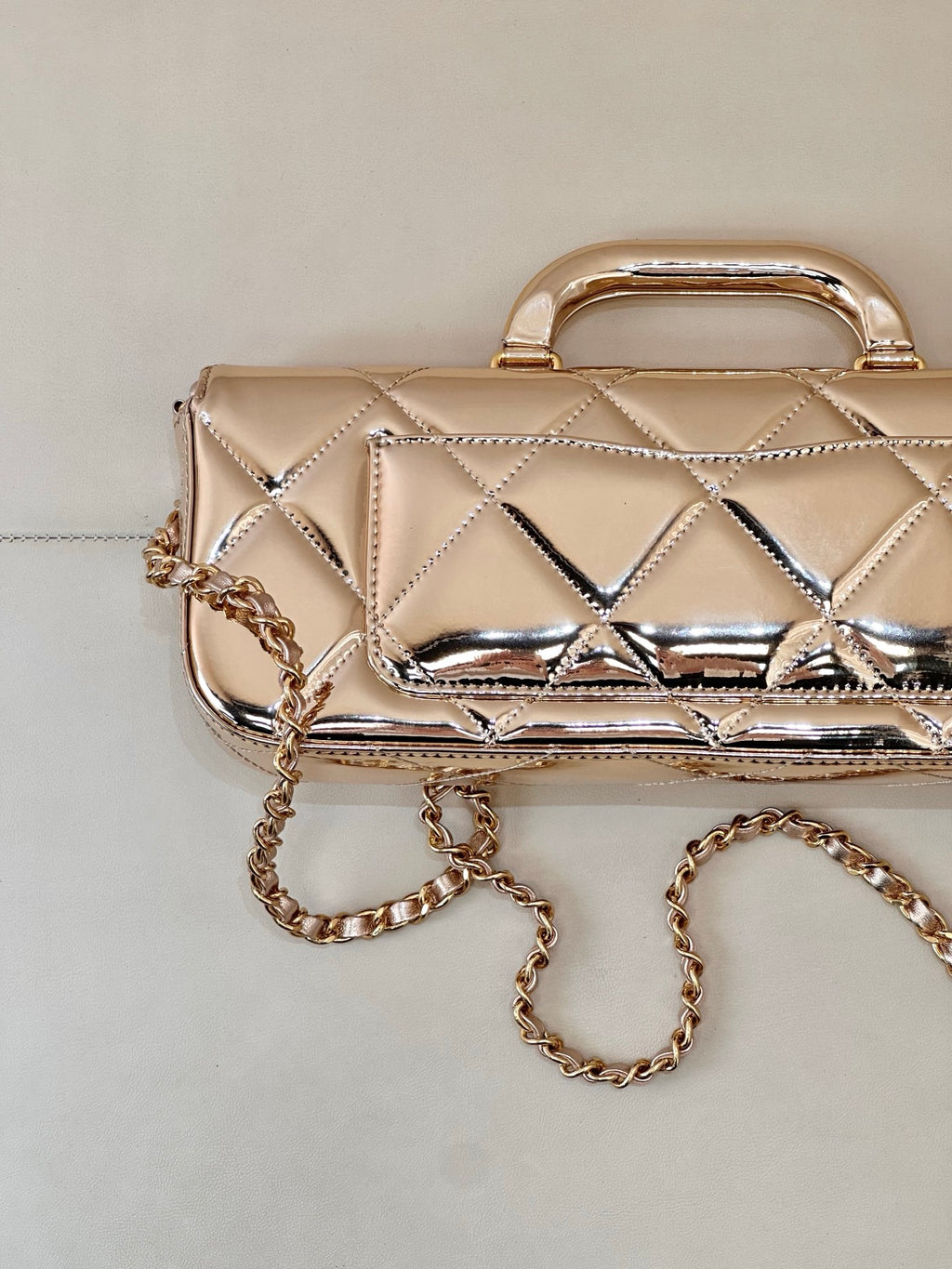 Chanel 25K Baget Clutch – Lake Kuzu Deri, Vintage Zarafet