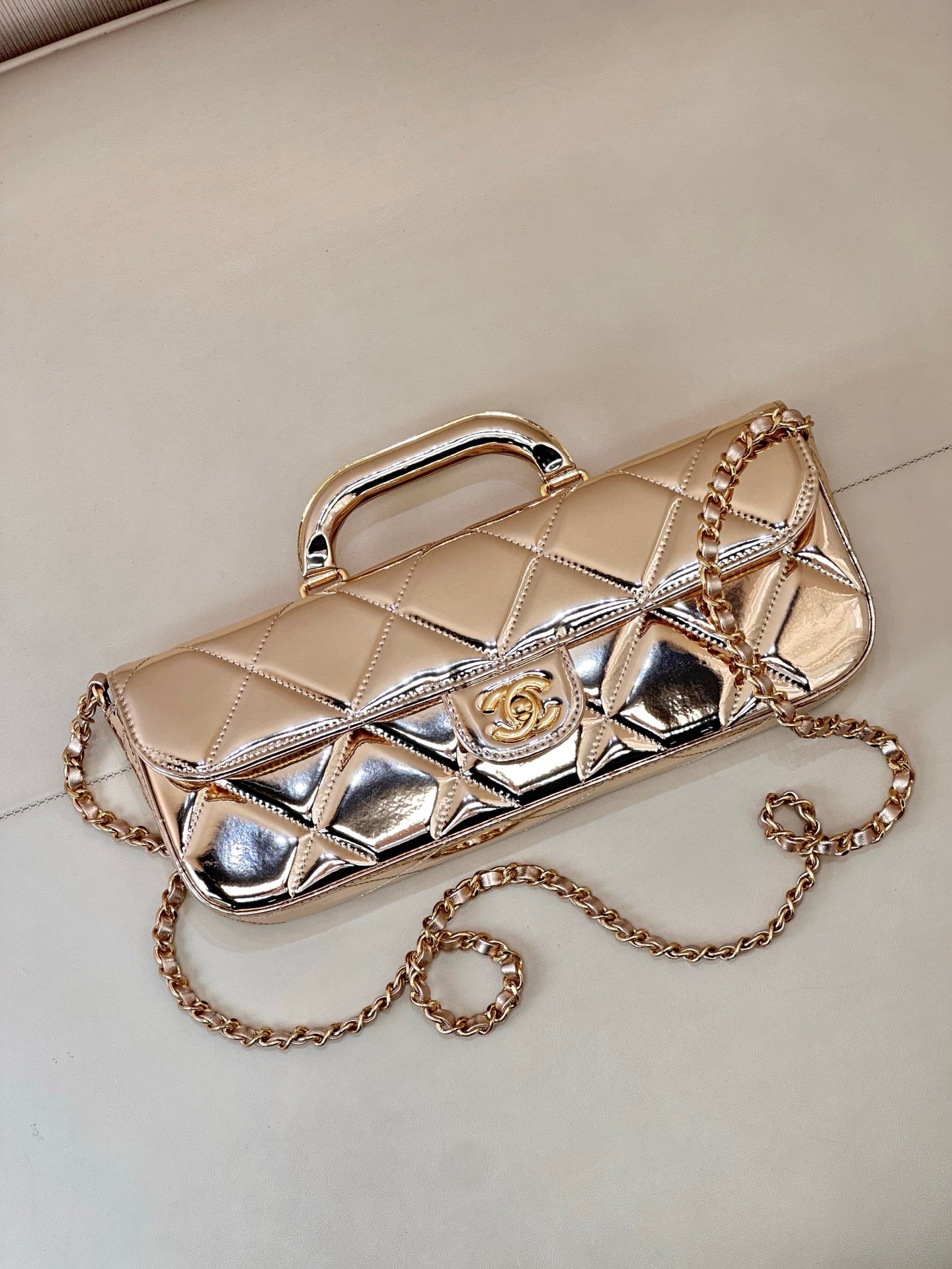 Chanel 25K Baget Clutch – Lake Kuzu Deri, Vintage Zarafet