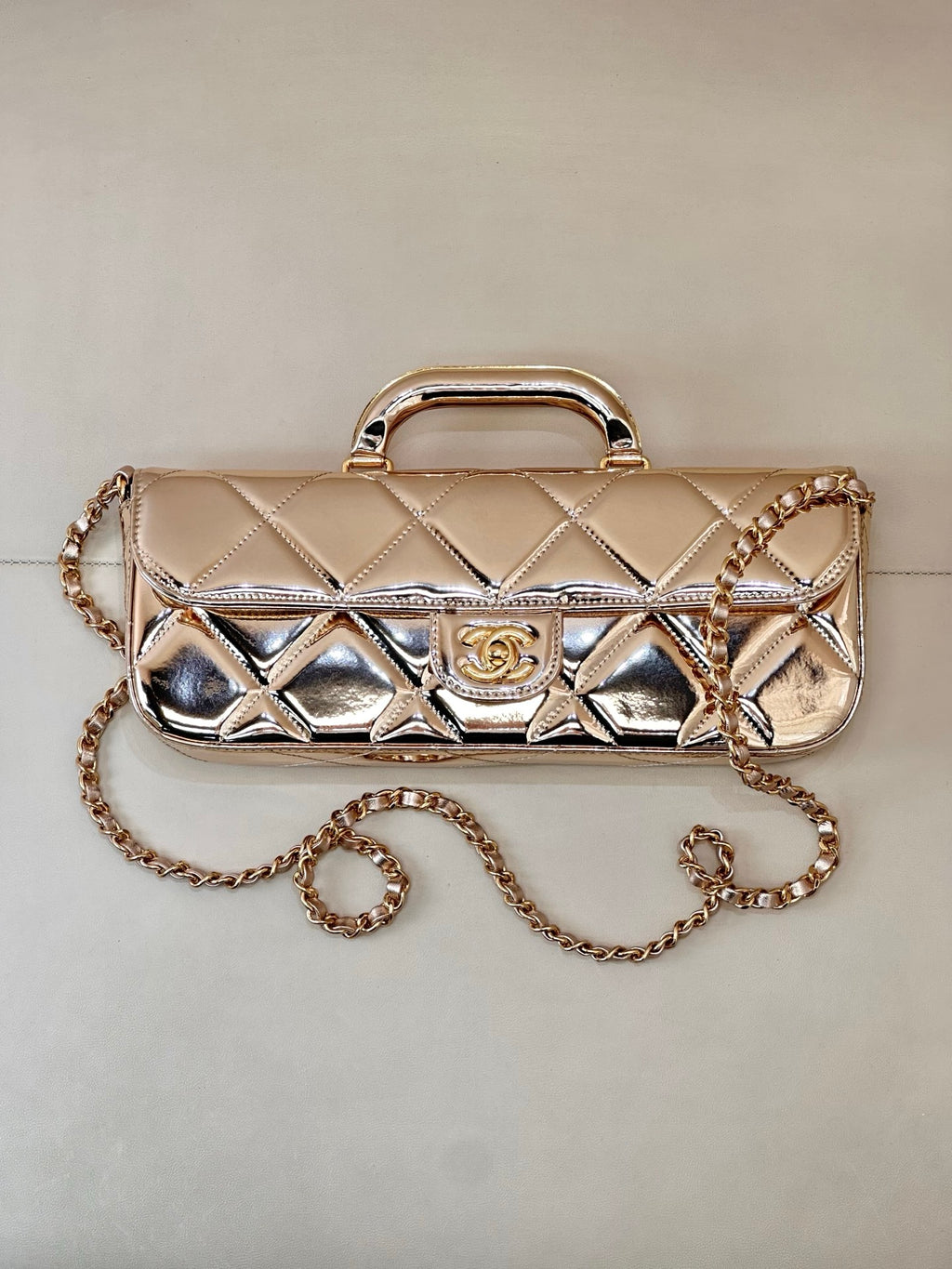 Chanel 25K Baget Clutch – Lake Kuzu Deri, Vintage Zarafet