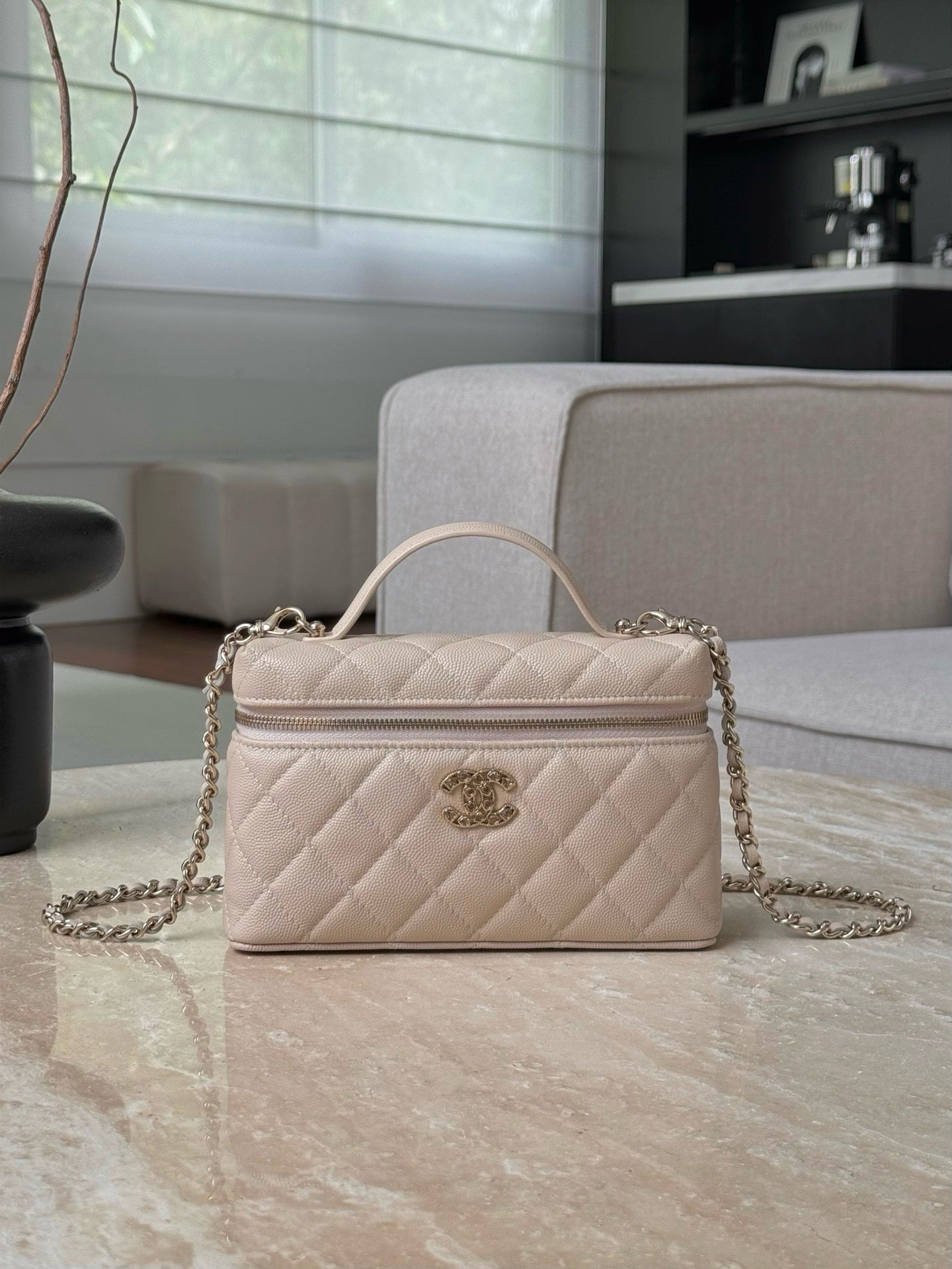 Chanel 25C حقيبة هوبو كبيرة للسفر