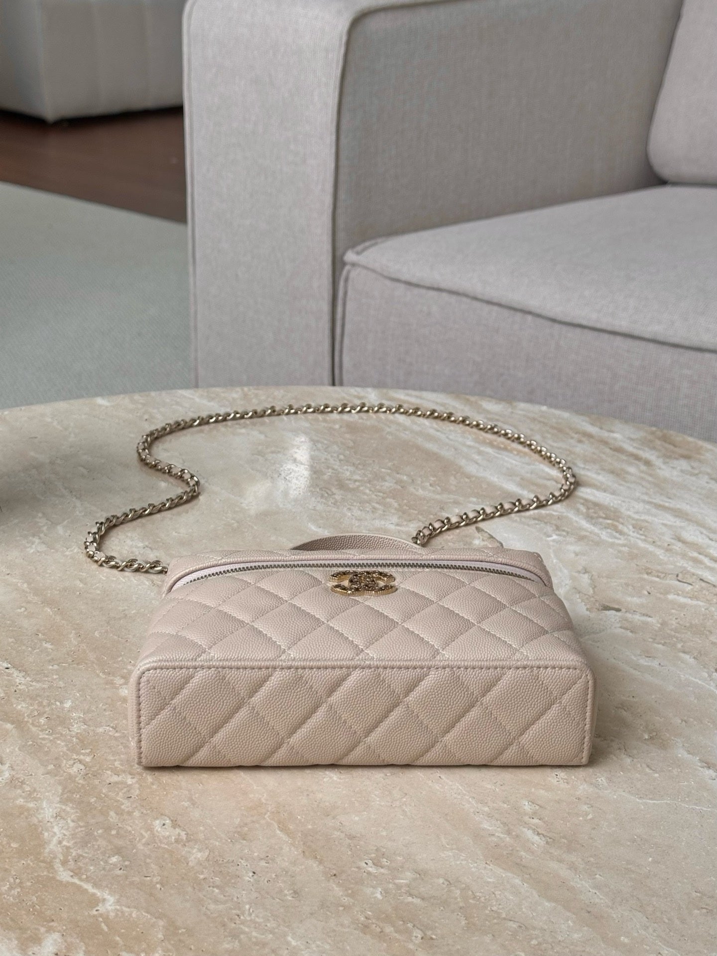 Chanel 25C حقيبة هوبو كبيرة للسفر