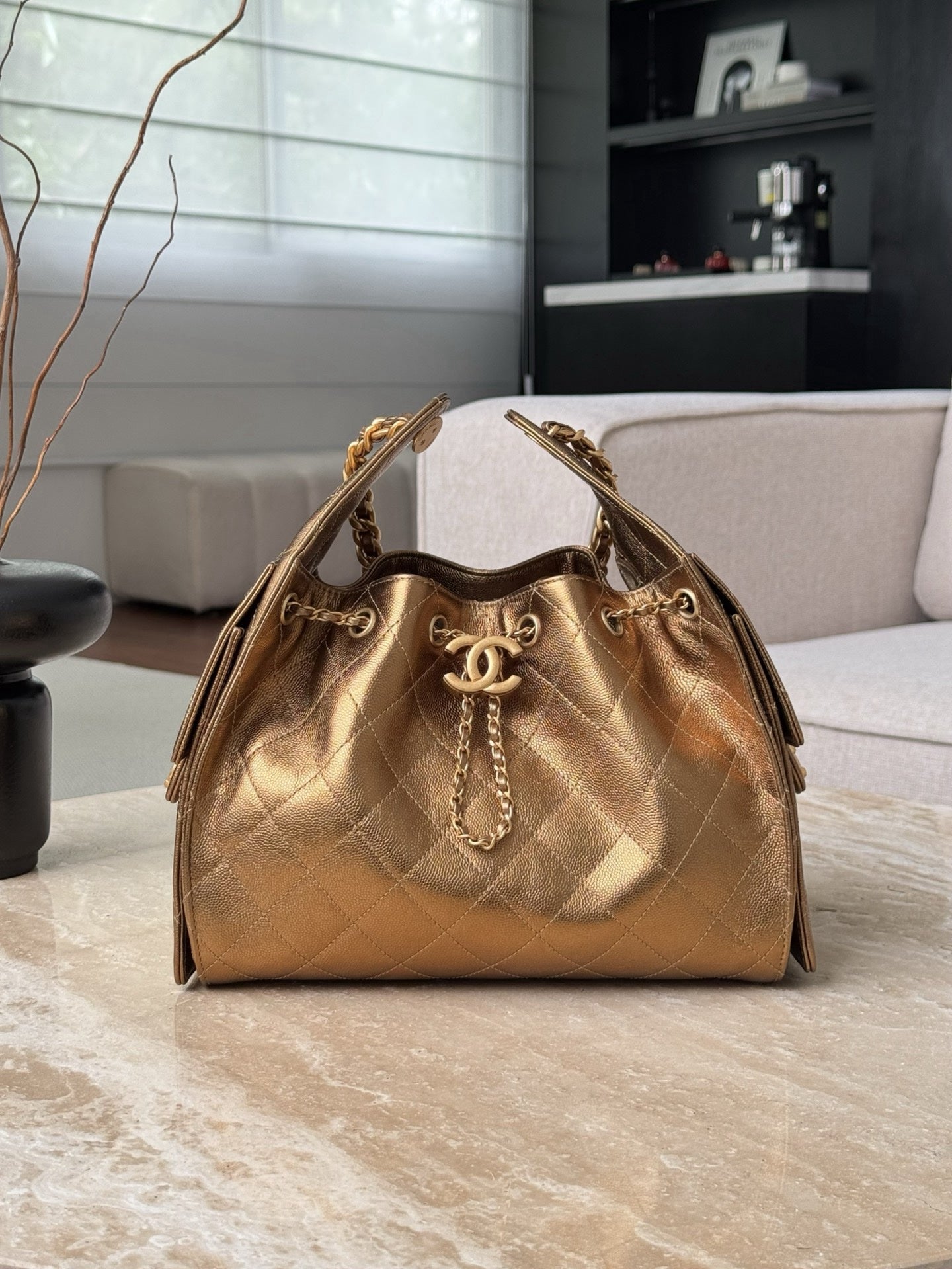 Chanel 25C Medium Hobo Travel Bag