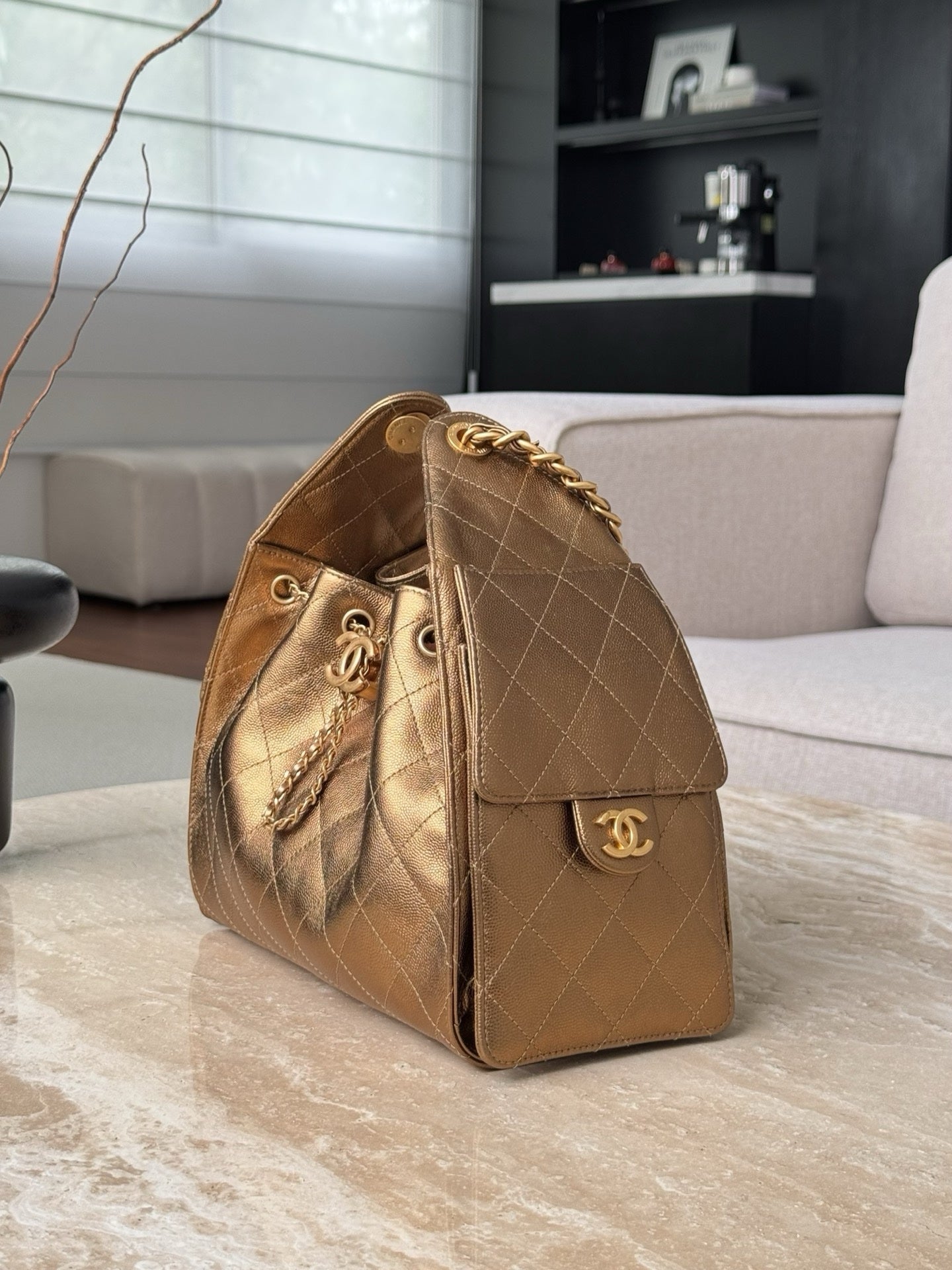 Chanel 25C Medium Hobo Travel Bag