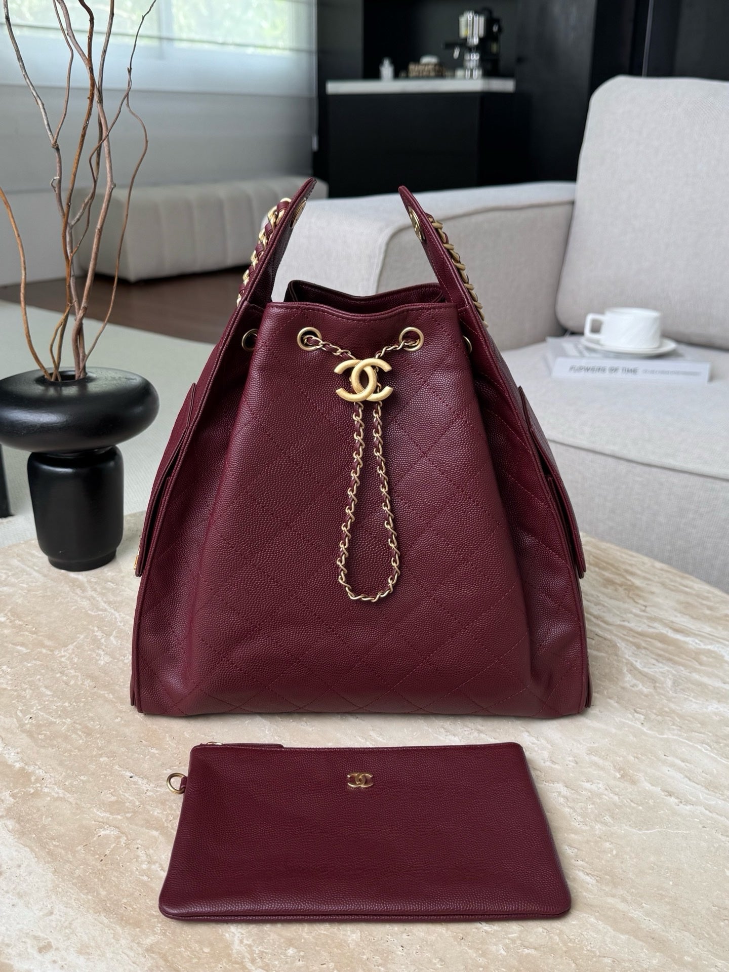 Chanel 25C Large Hobo Travel Bag