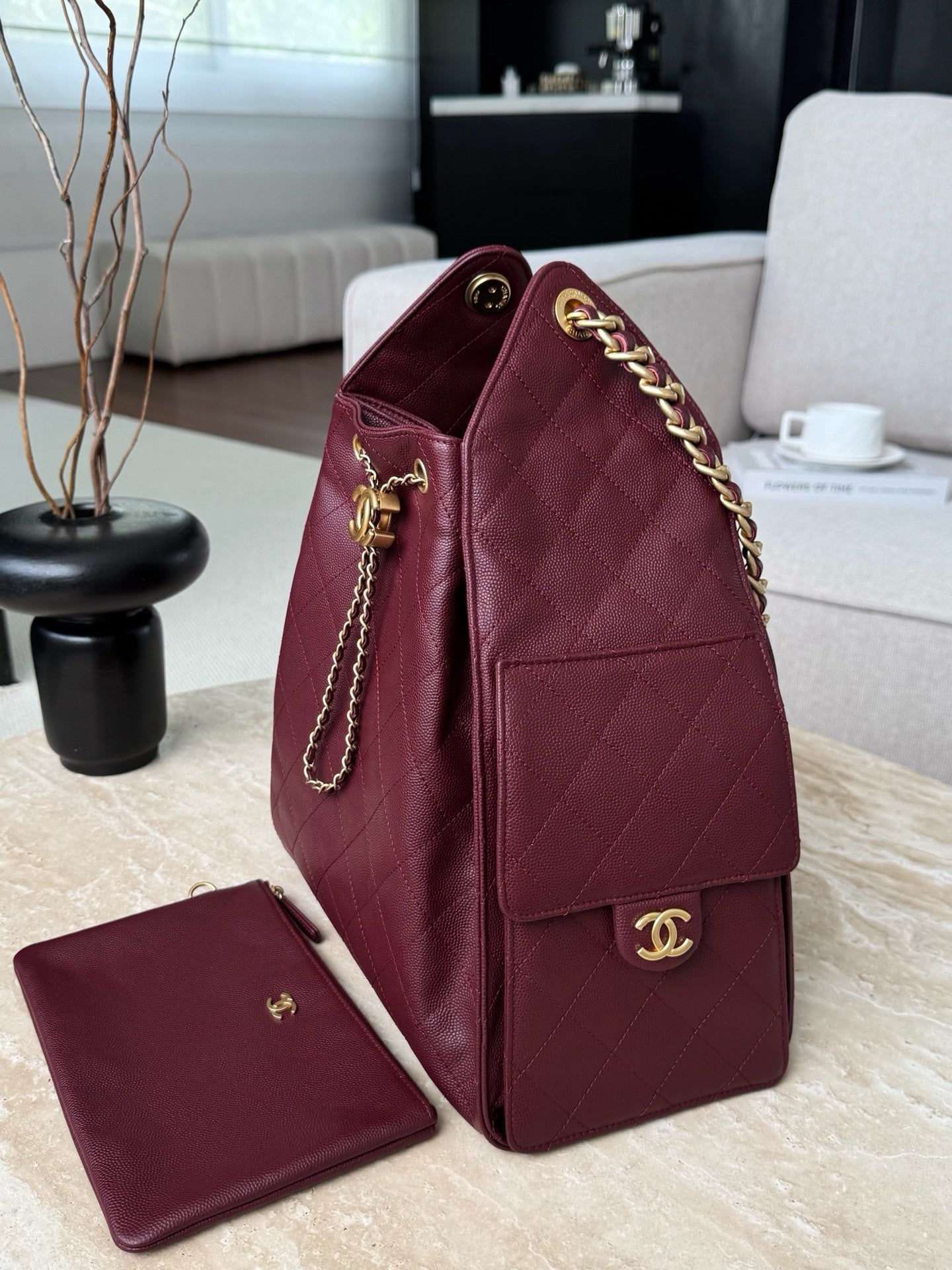 Chanel 25C Large Hobo Travel Bag