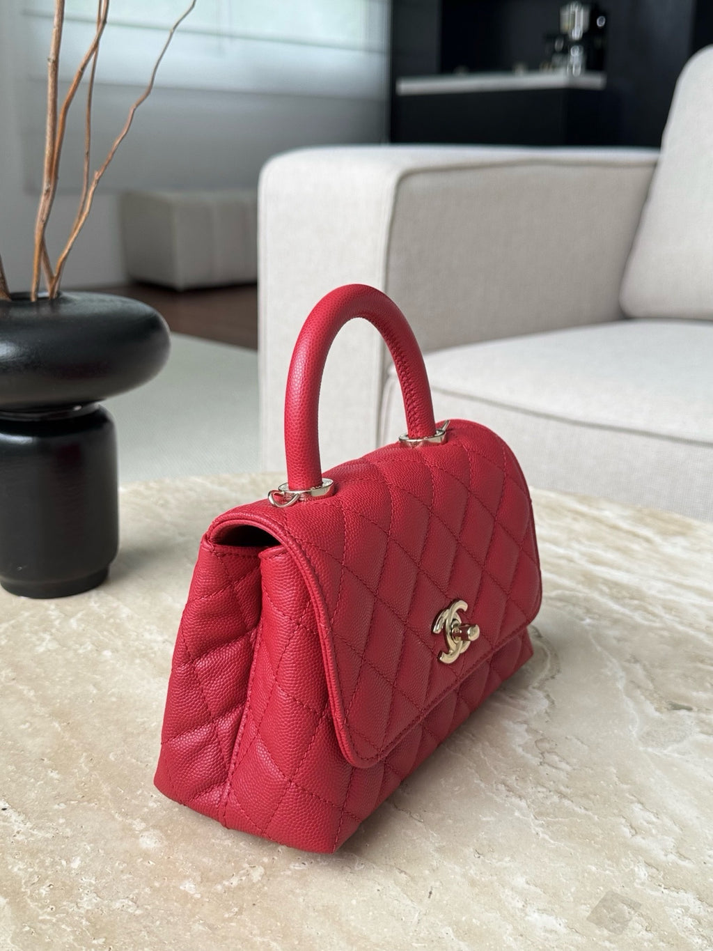 CHANEL Kadın Coco Saplı Mini Çanta