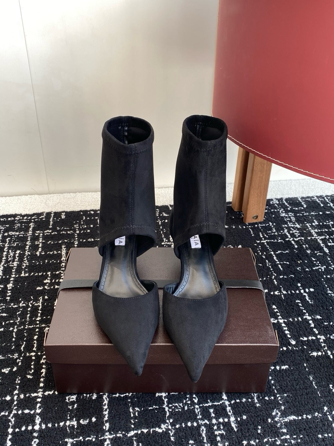 Alaia 2025/26 Flexible Suede Short Boots