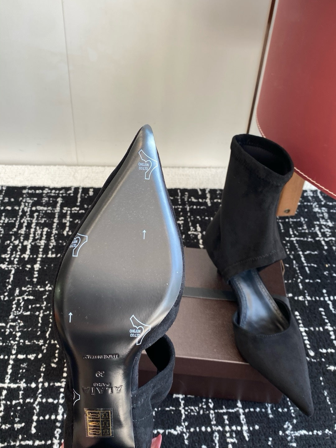 Alaia 2025/26 Flexible Suede Short Boots