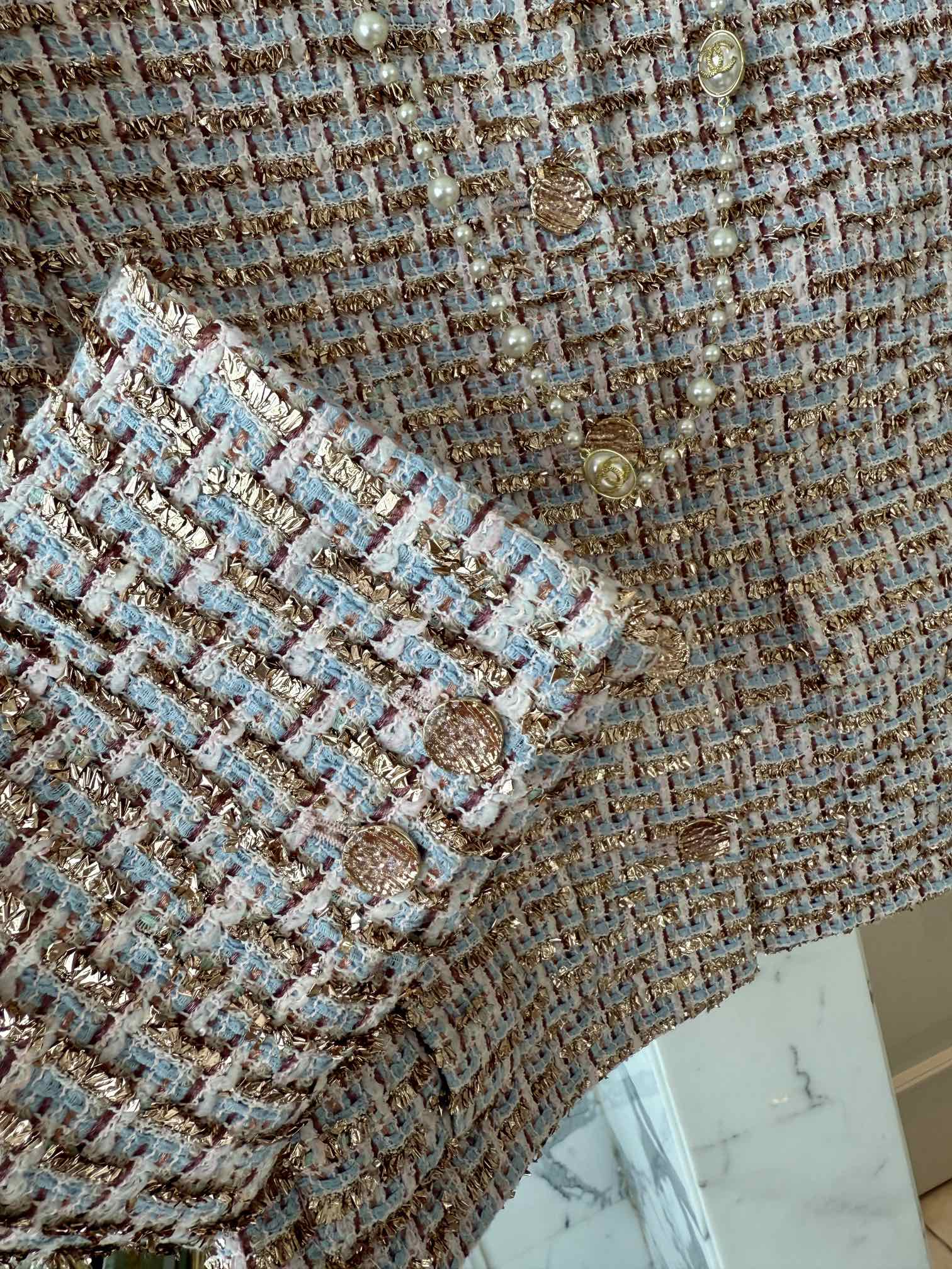 Chanel 25 Pink Tweed Jacket