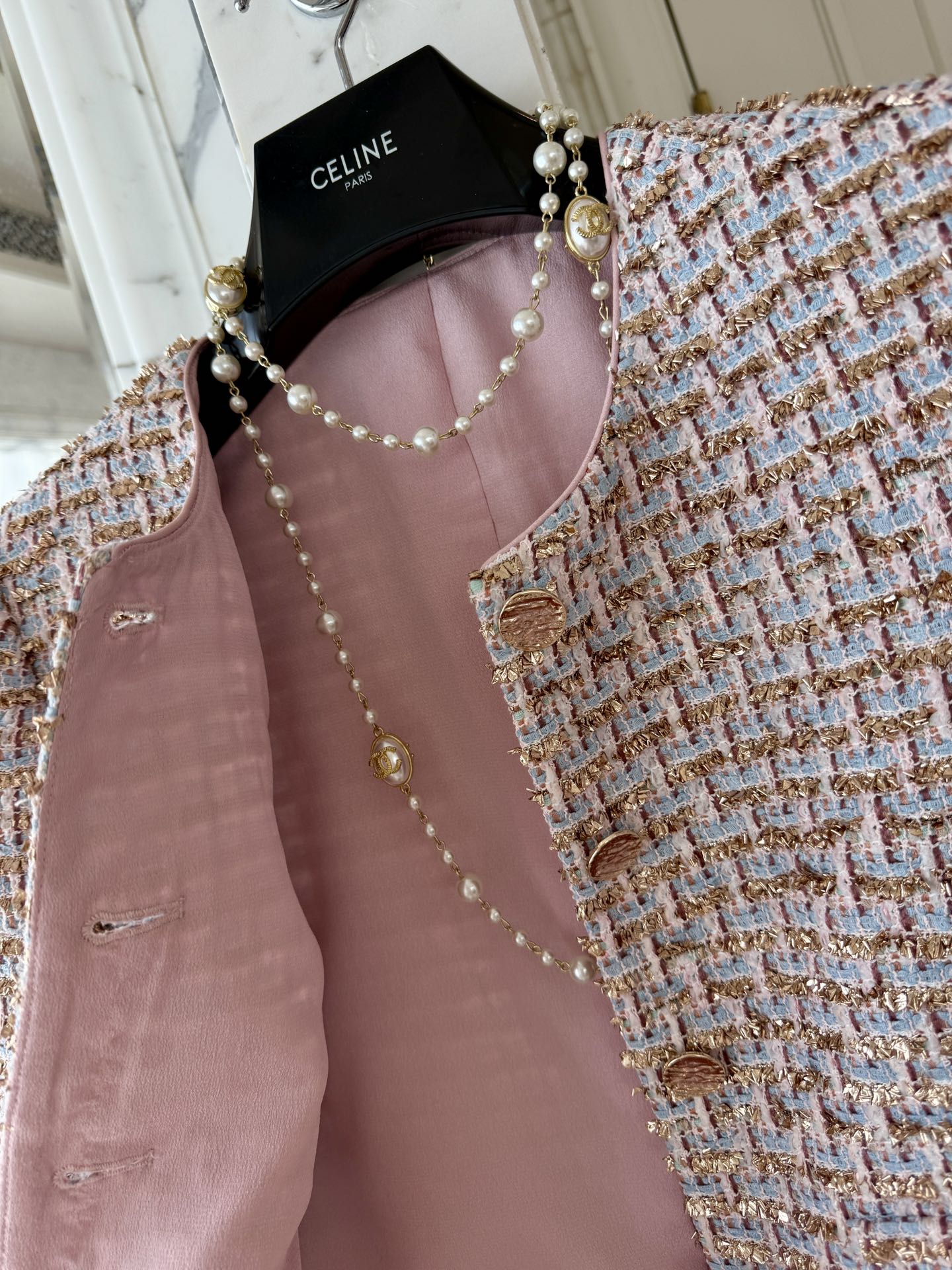 Chanel 25 Pink Tweed Jacket
