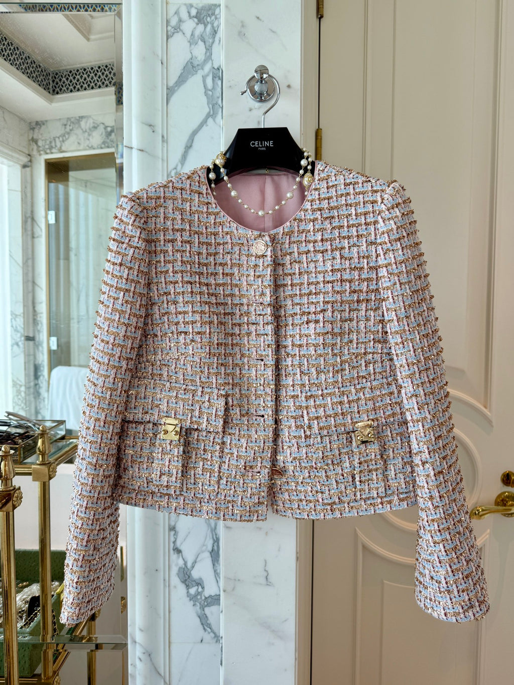 Chanel 25 Pembe Tüvit Ceket