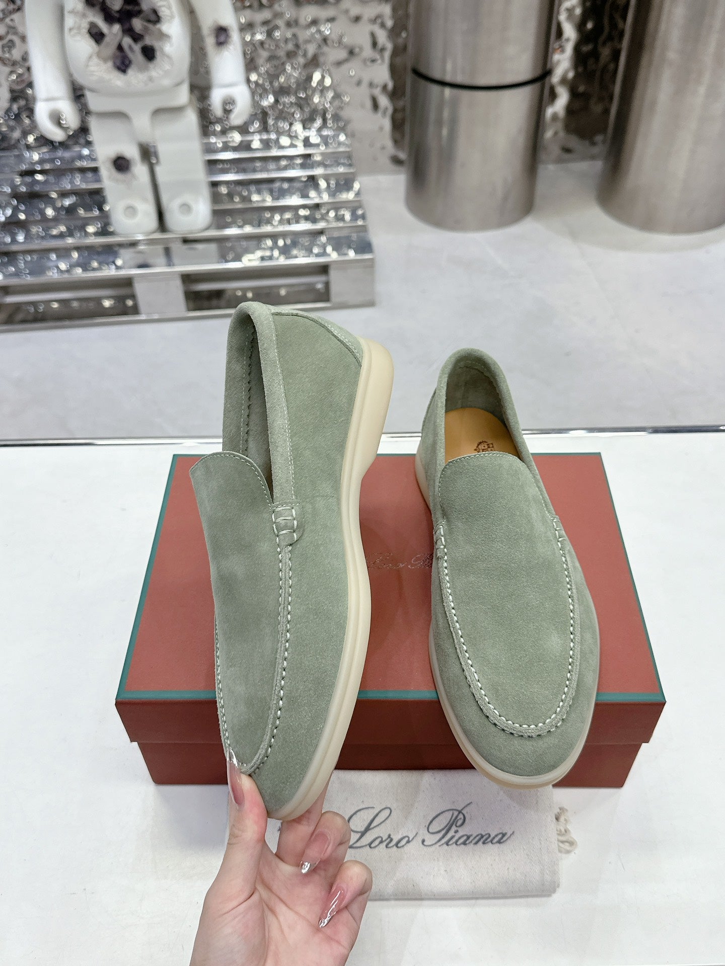 حذاء لوفر LP Summer Walk من الجلد المدبوغ