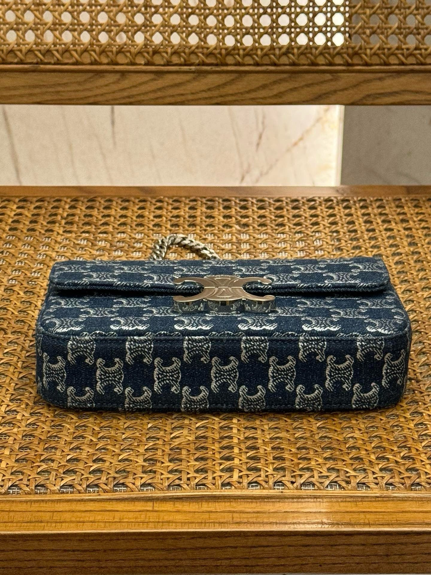 Celine Denim Triomphe Claude Chain 2025
