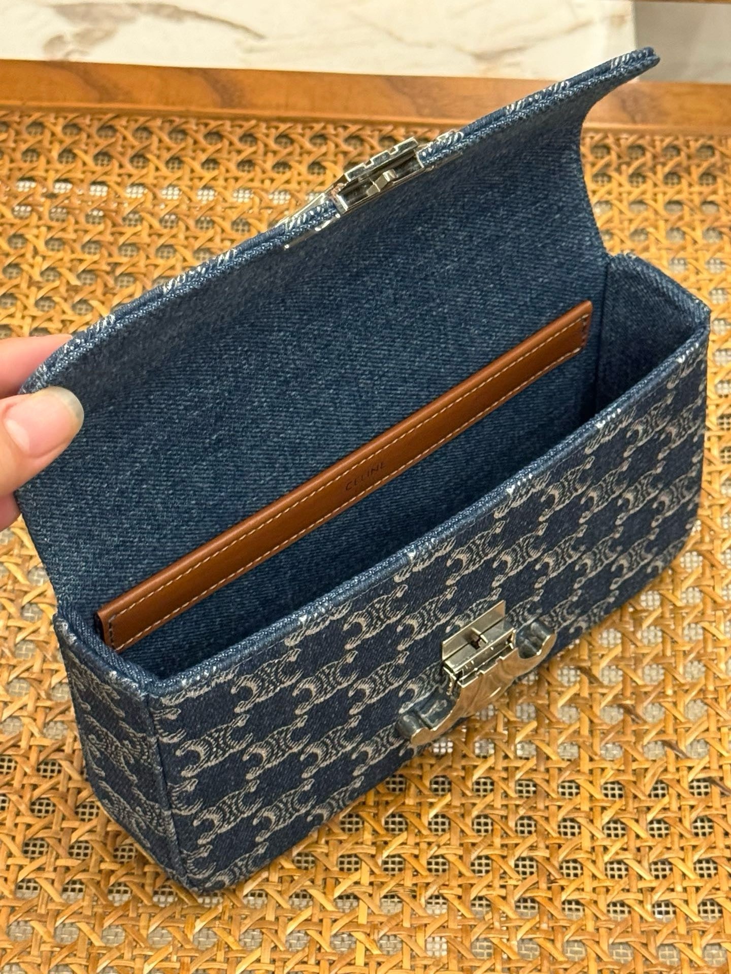 Celine Denim Triomphe Claude Chain 2025