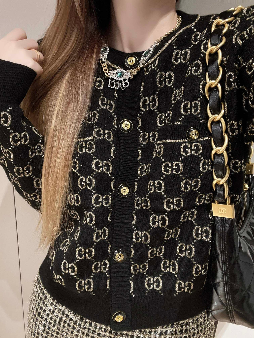 Gucci 2024 Yuvarlak Yakalı Hırka - Glimmer of Luxury