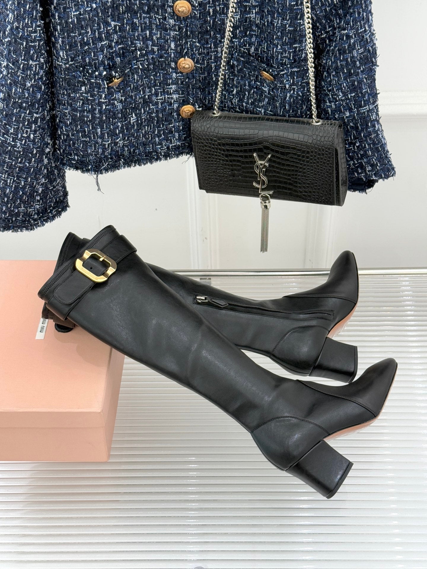 Miu Miu 2025 Sonbahar/Kış Koleksiyonu – Esnek Deri Çizme