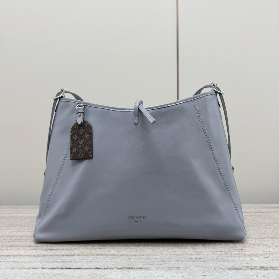 LV Carryall Koyu MM Omuz Çantası Orta Gri - Glimmer of Luxury