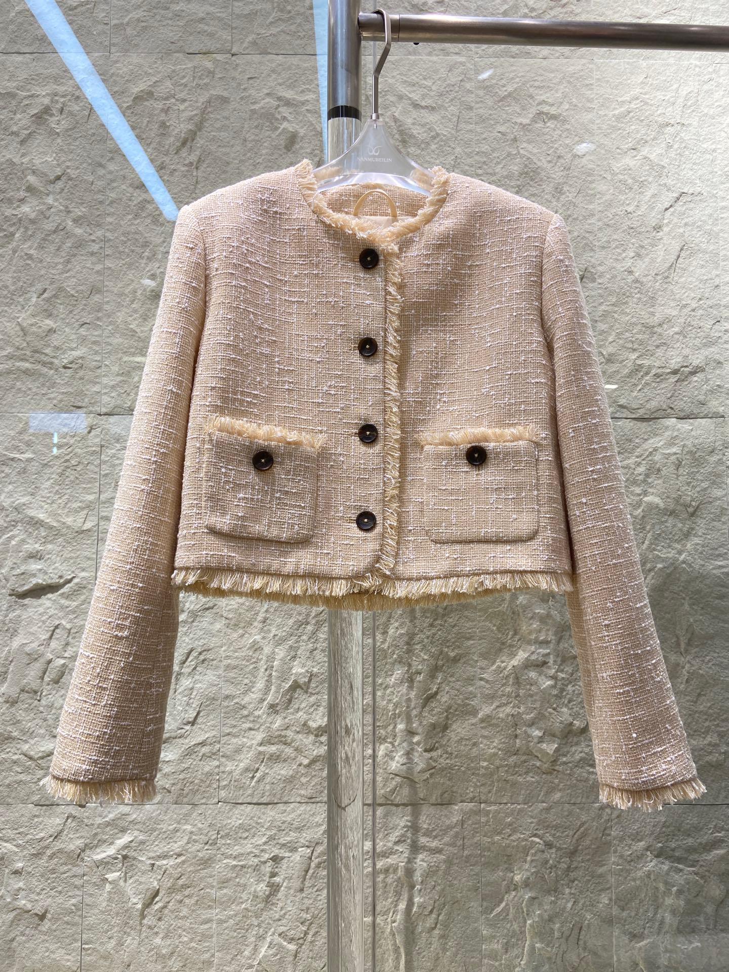 Miu Miu 24SS Sonbahar Sade Tasarım Ceket - Glimmer of Luxury