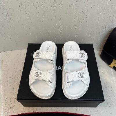 Chanel 24P Velcro Beach Slippers