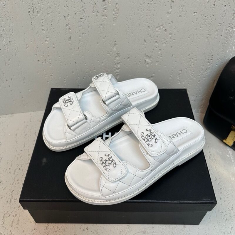 Chanel 24P Velcro Beach Slippers