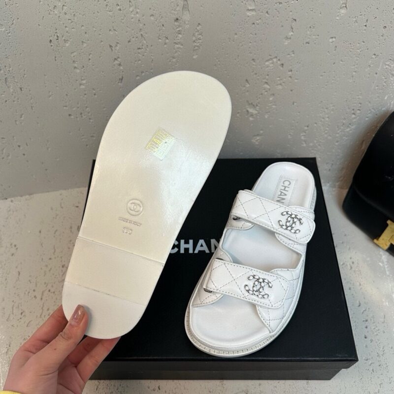 Chanel 24P Velcro Beach Slippers