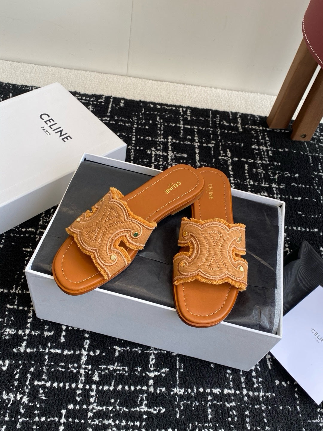 Celine Triomphe Slippers