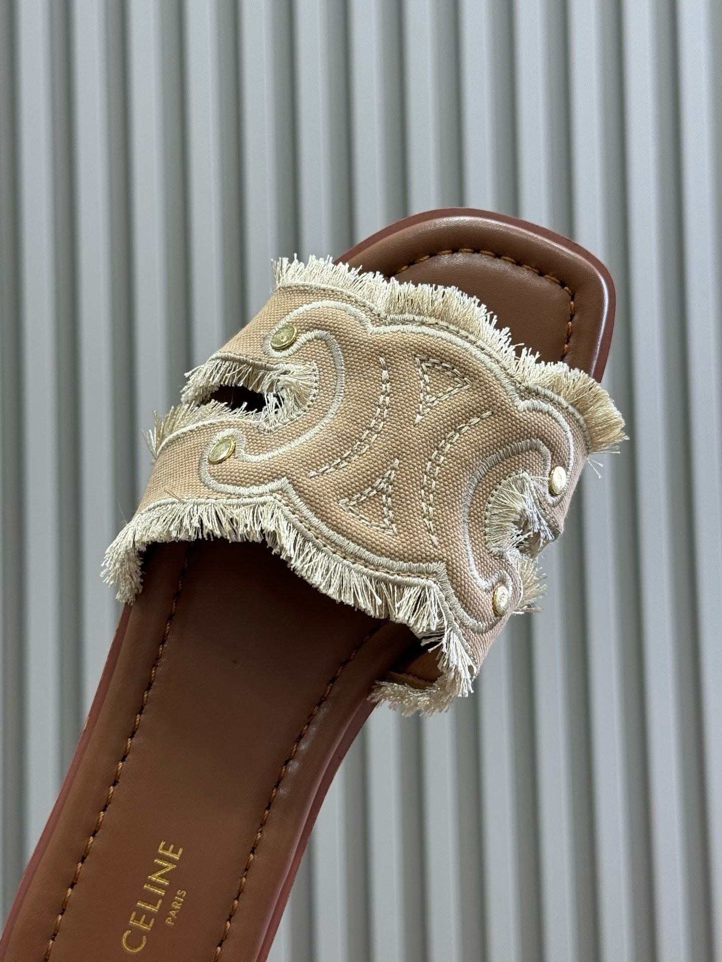 Celine Triomphe Slippers