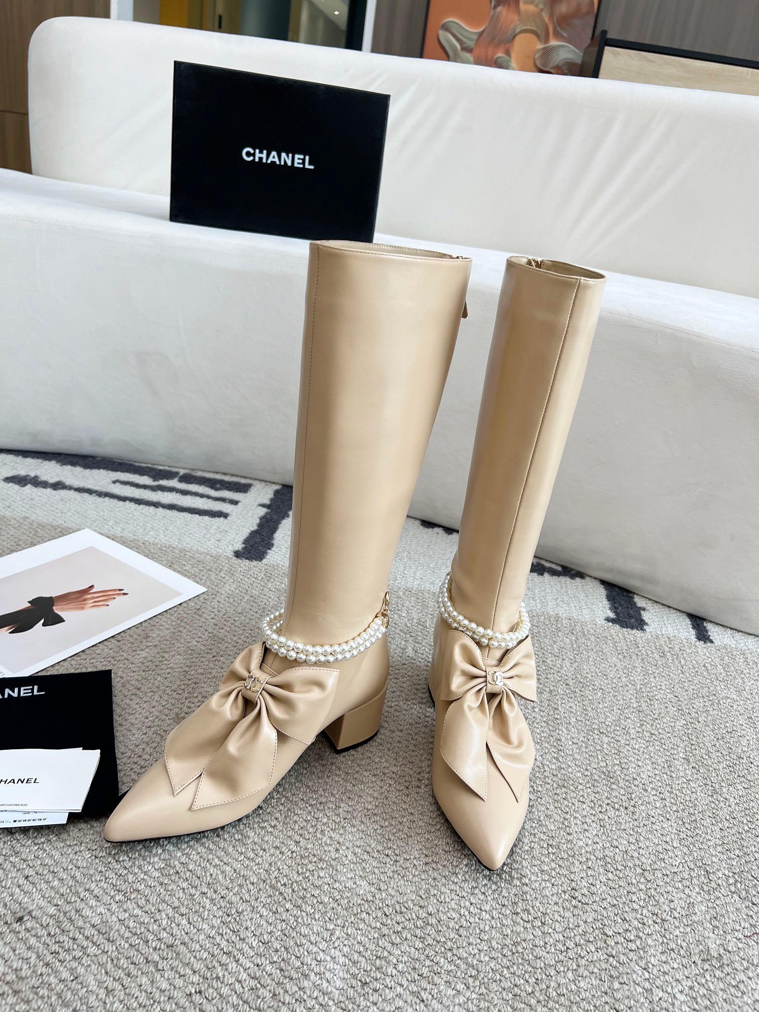 Chanel S24 Uzun Deri Botlar - Glimmer of Luxury