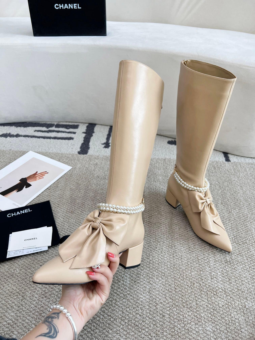Chanel S24 Uzun Deri Botlar - Glimmer of Luxury