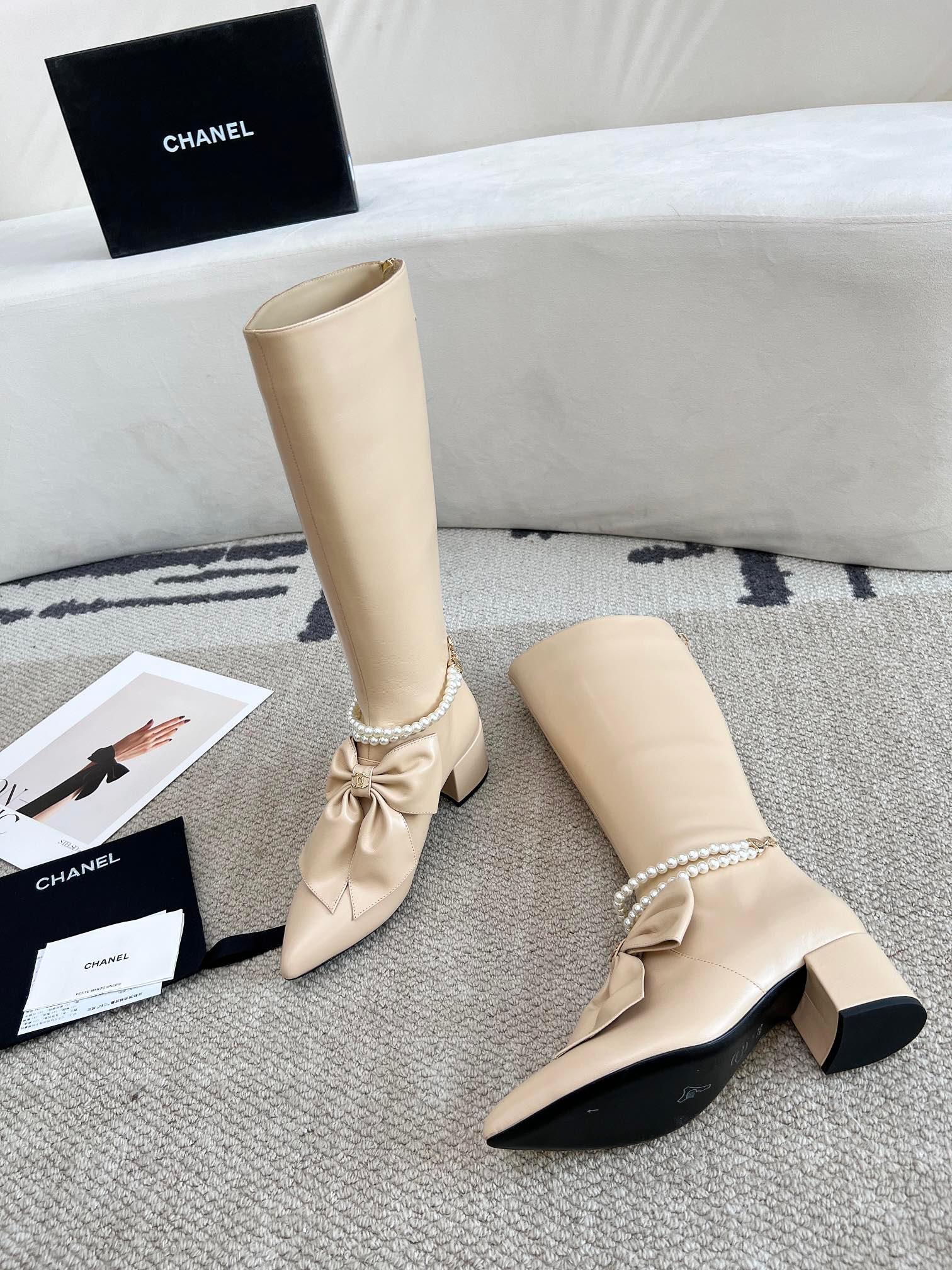 Chanel S24 Uzun Deri Botlar - Glimmer of Luxury