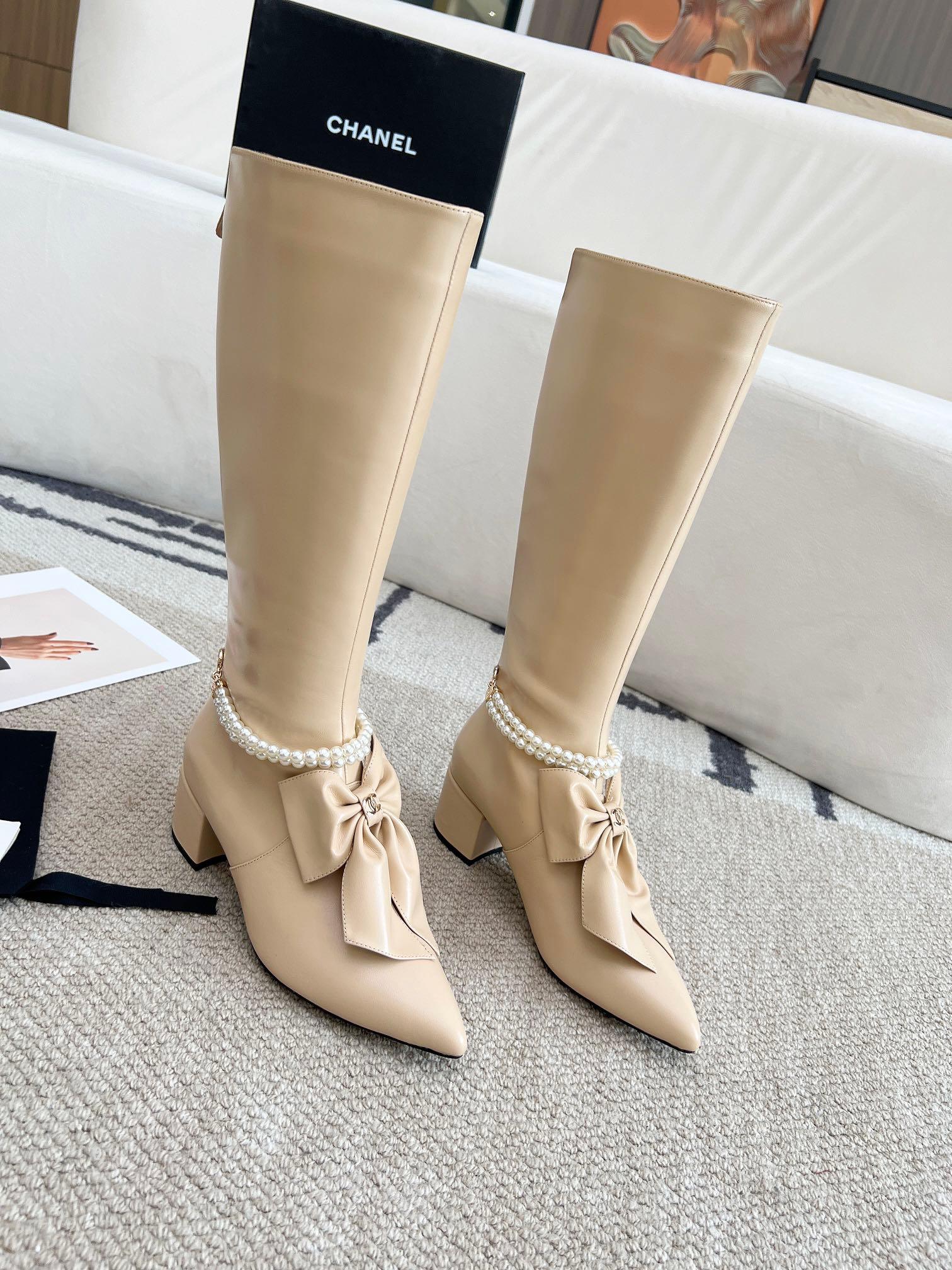 Chanel S24 Uzun Deri Botlar - Glimmer of Luxury