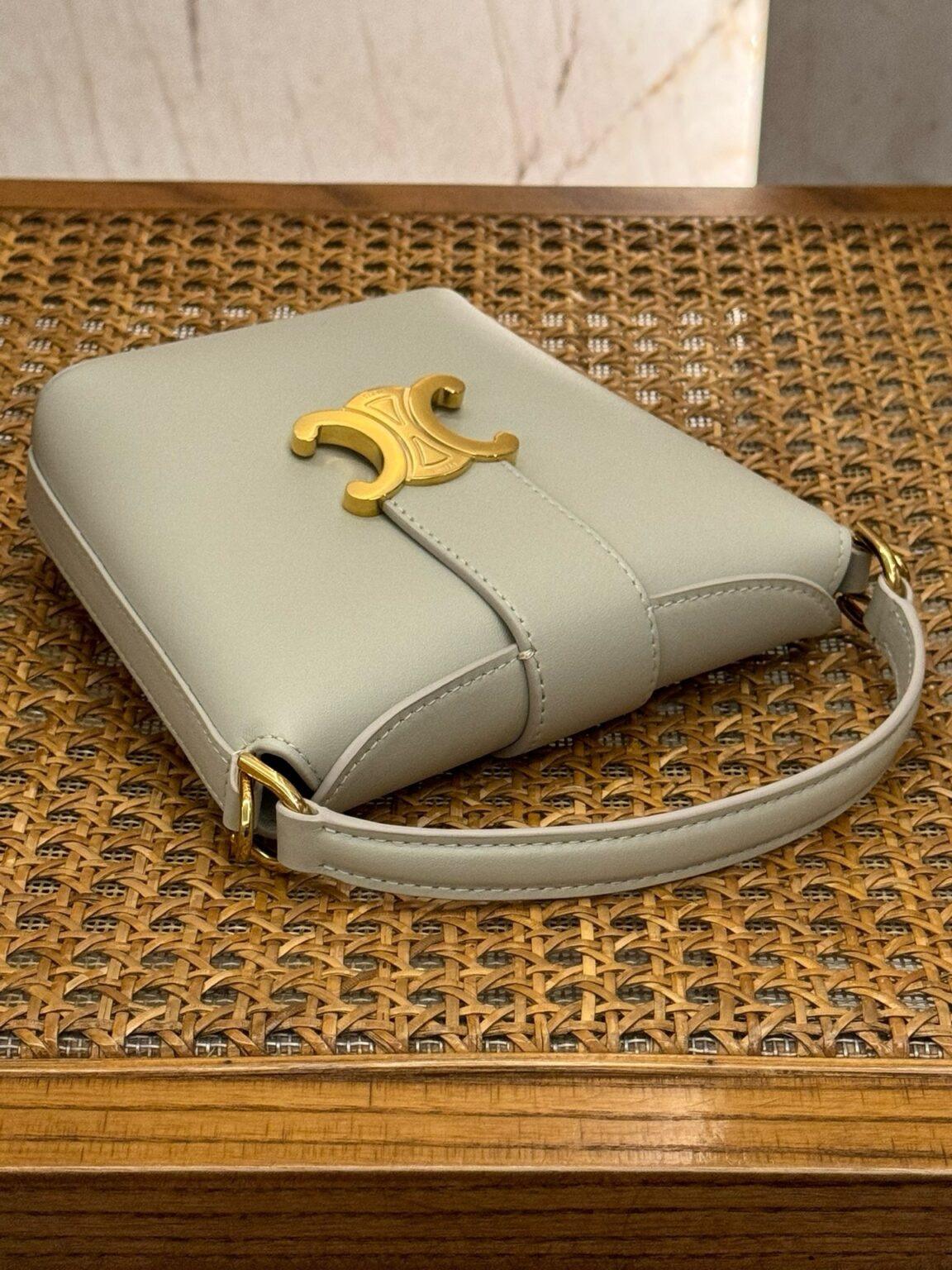 Celine Pürüzsüz Dana Derisinde Mini Bucket Triomphe - Glimmer of Luxury