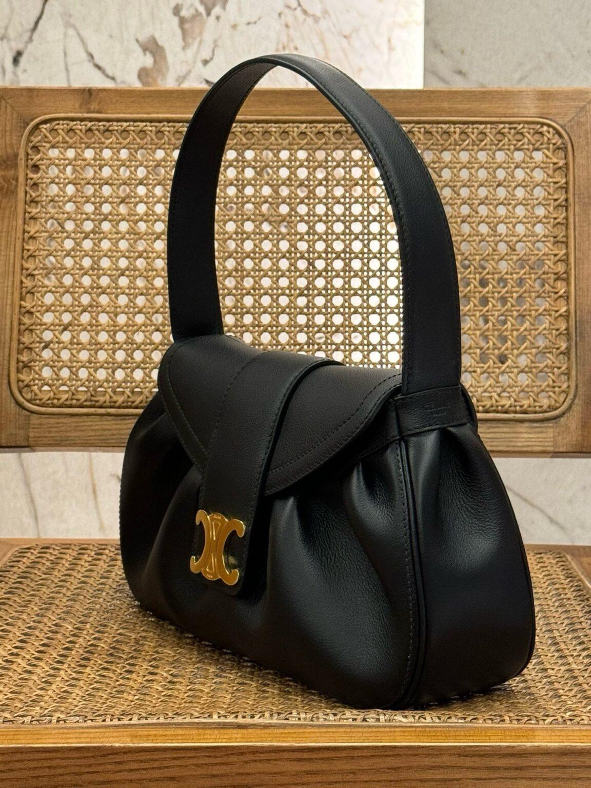 Celine Esnek Dana Derisi Orta Poly Çanta - Glimmer of Luxury