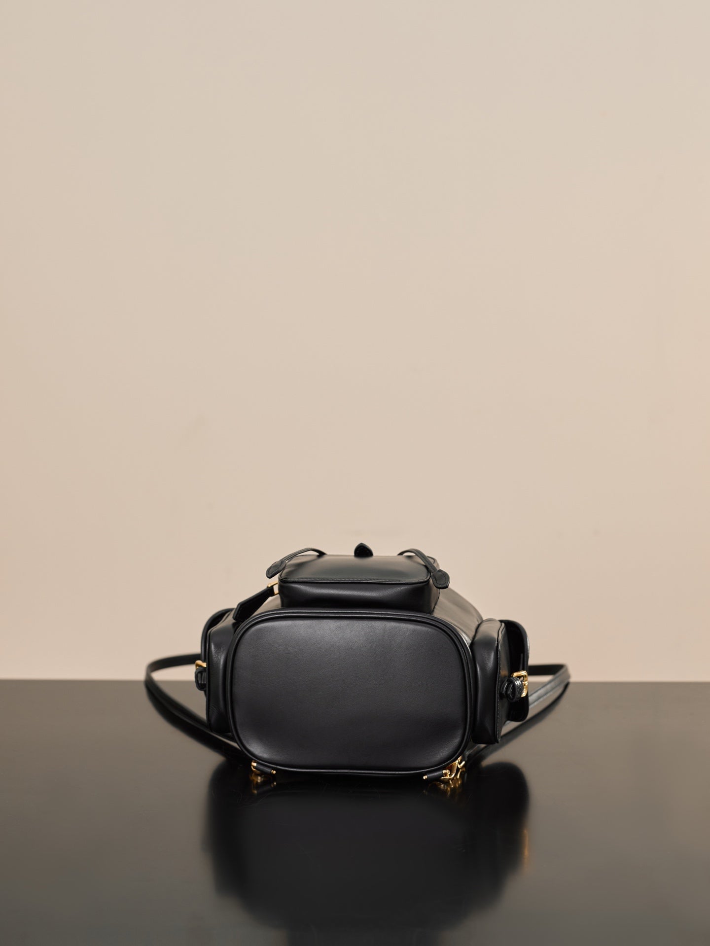 Miu Miu Small Calfskin Backpack – Black