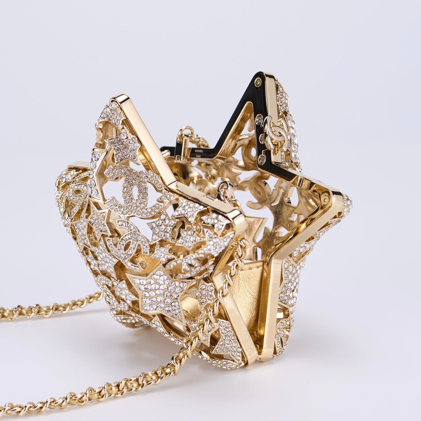 Chanel 25A Collection Series Hollow Star Diamond Evening Bag