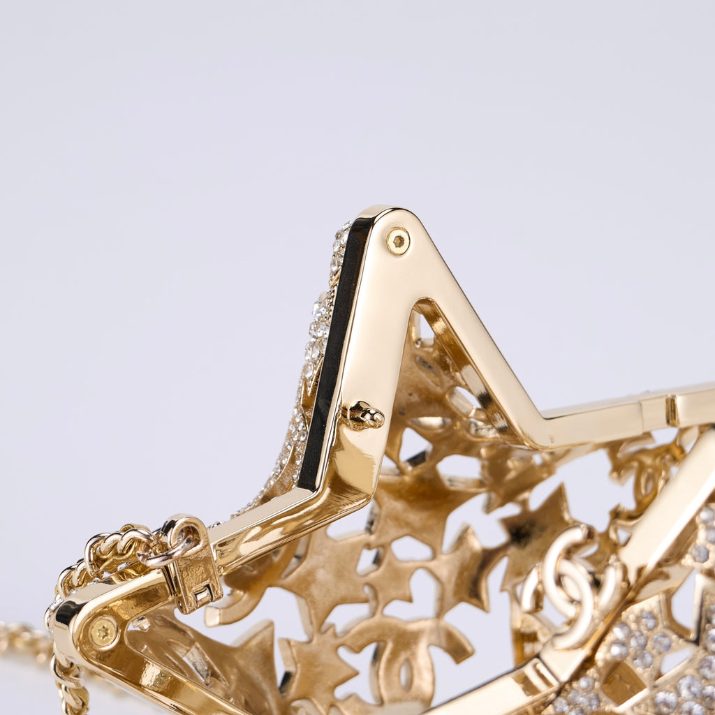 Chanel 25A Koleksiyon Serisi Hollow Star Diamond Akşam Çantası