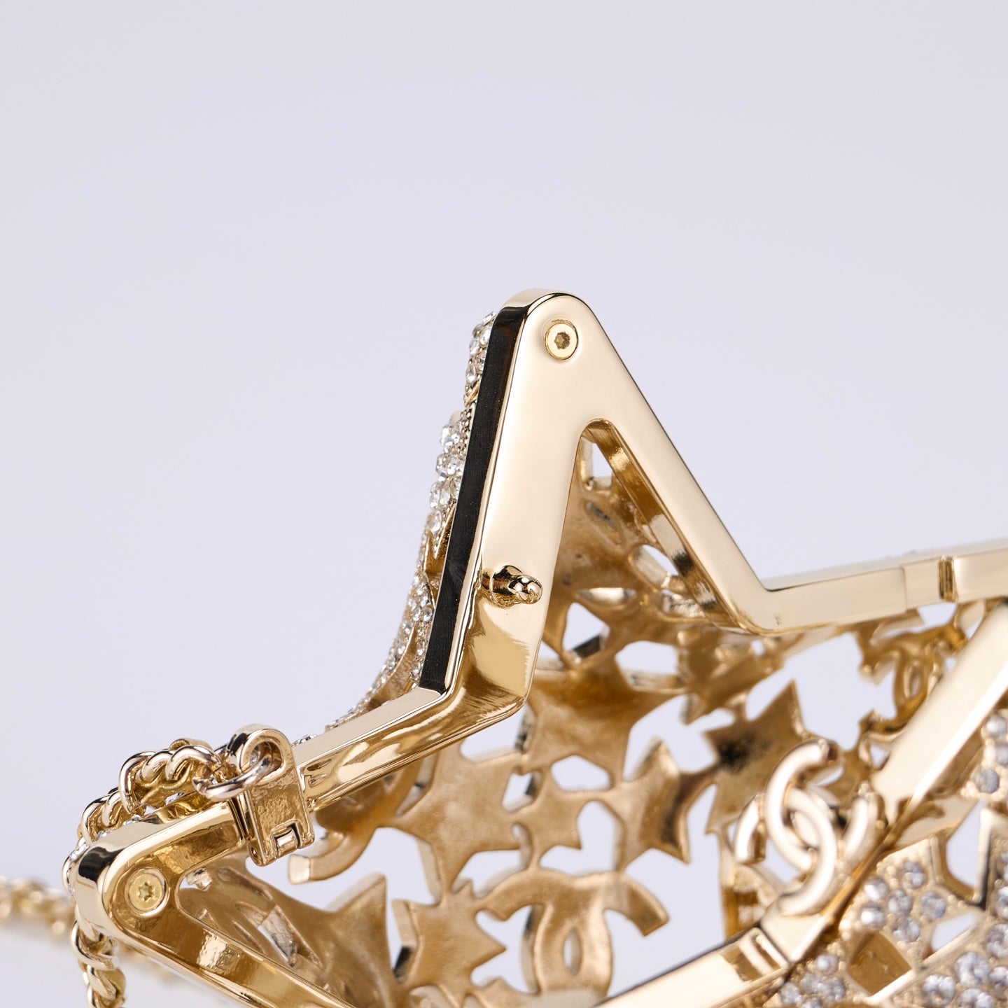 Chanel 25A Collection Series Hollow Star Diamond Evening Bag