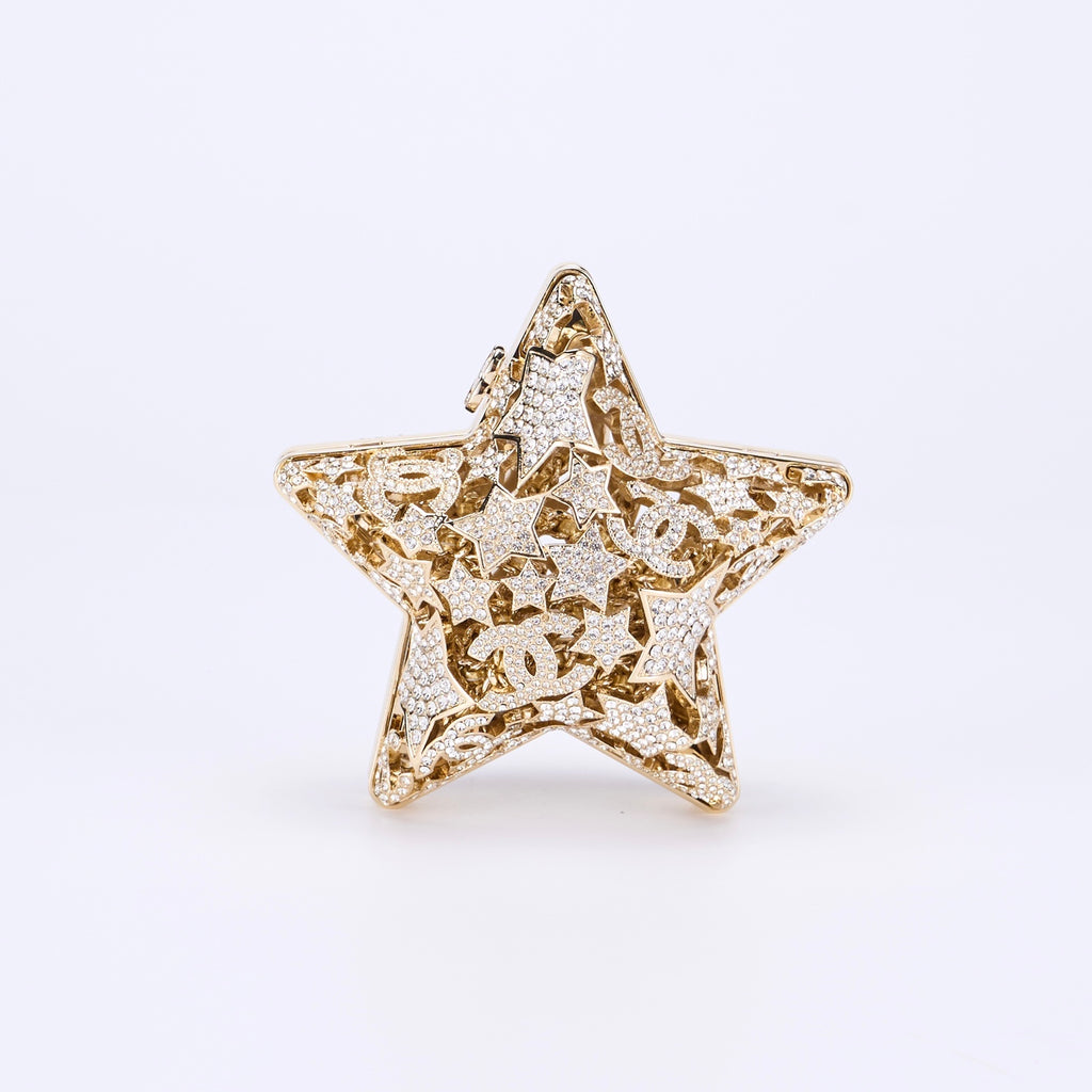 Chanel 25A Koleksiyon Serisi Hollow Star Diamond Akşam Çantası