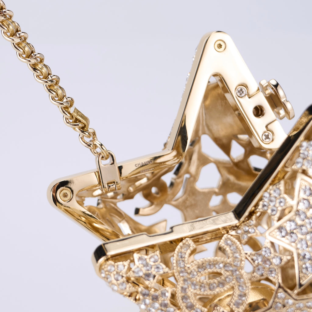 Chanel 25A Koleksiyon Serisi Hollow Star Diamond Akşam Çantası