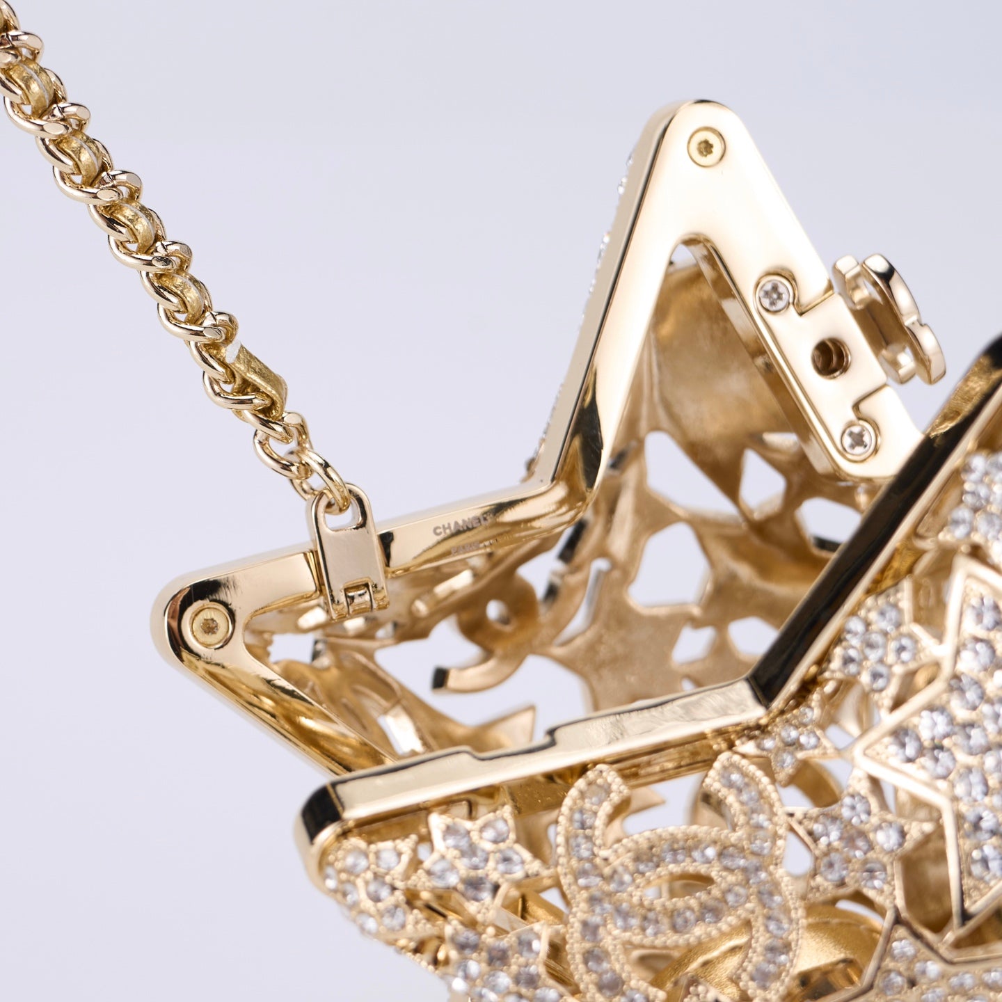 Chanel 25A Collection Series Hollow Star Diamond Evening Bag