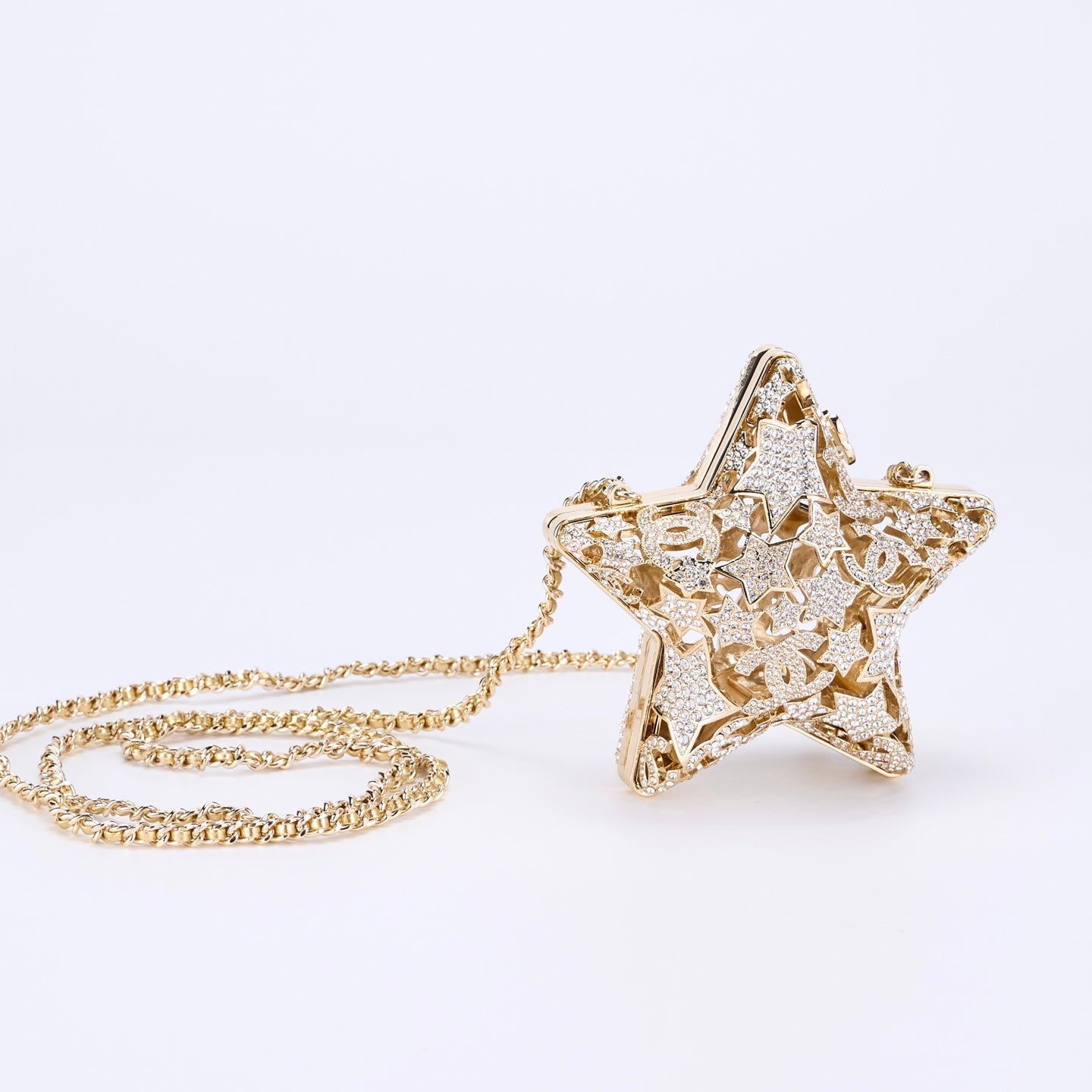 Chanel 25A Koleksiyon Serisi Hollow Star Diamond Akşam Çantası