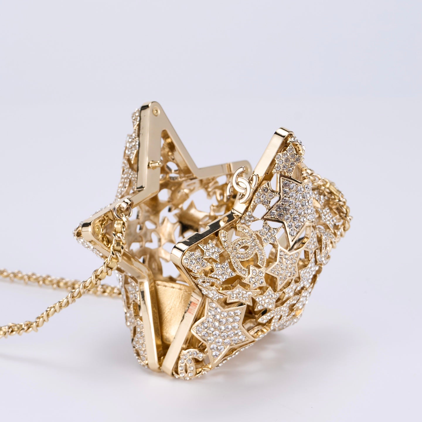 Chanel 25A Collection Series Hollow Star Diamond Evening Bag