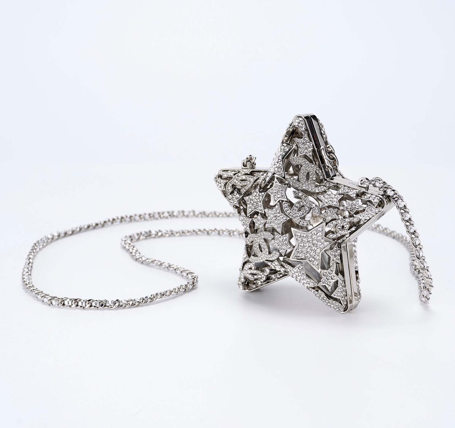 Chanel 25A Collection Series Hollow Star Diamond Evening Bag