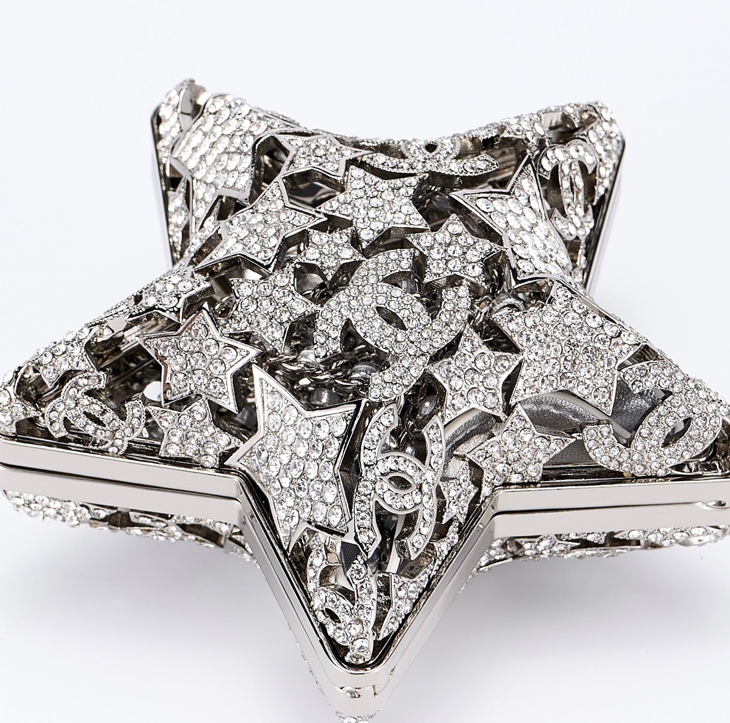 Chanel 25A Collection Series Hollow Star Diamond Evening Bag