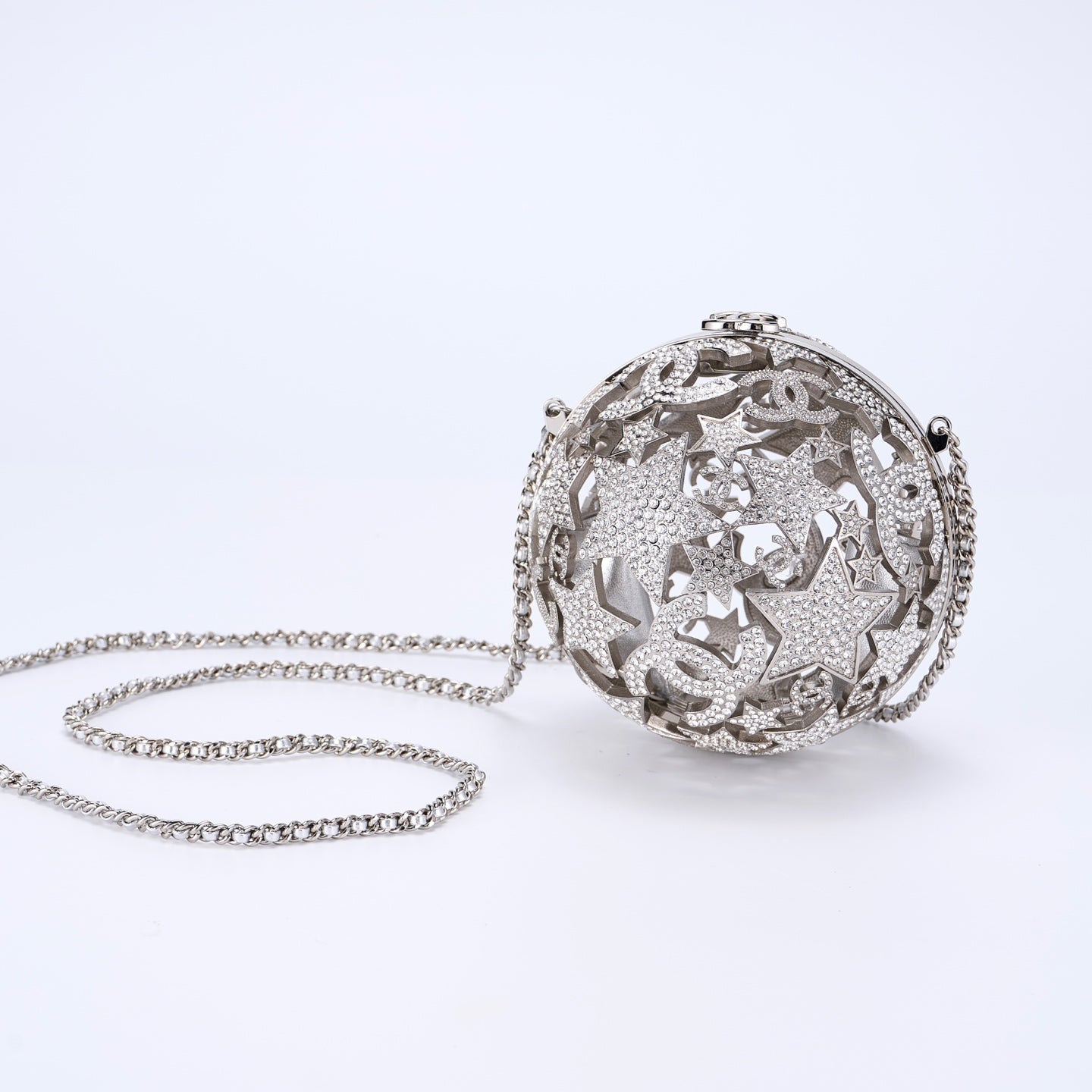 Chanel 25A Star Hollow Spherical Clutch Bag