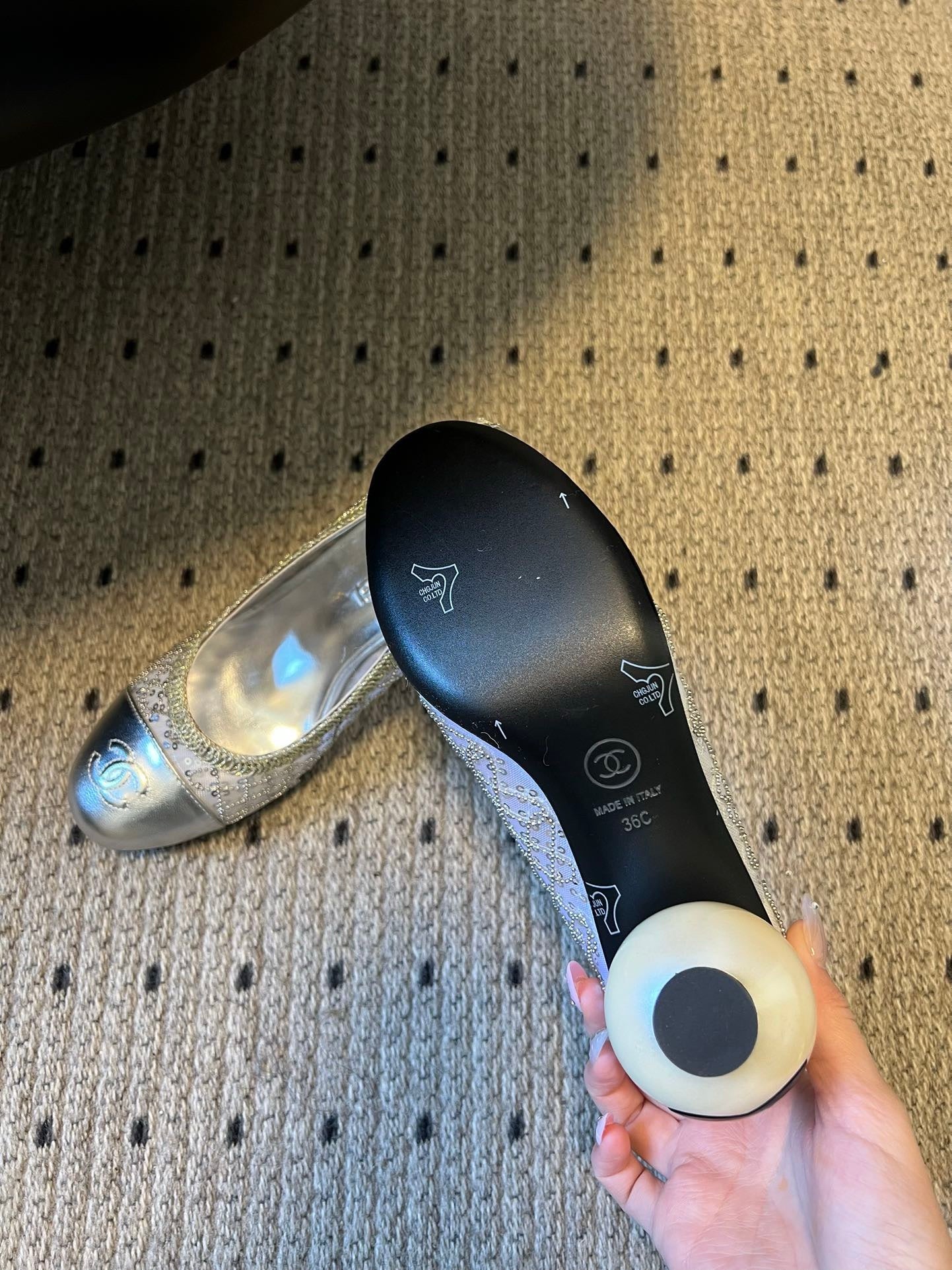Chanel S26 Taş Süslemeli Babetler