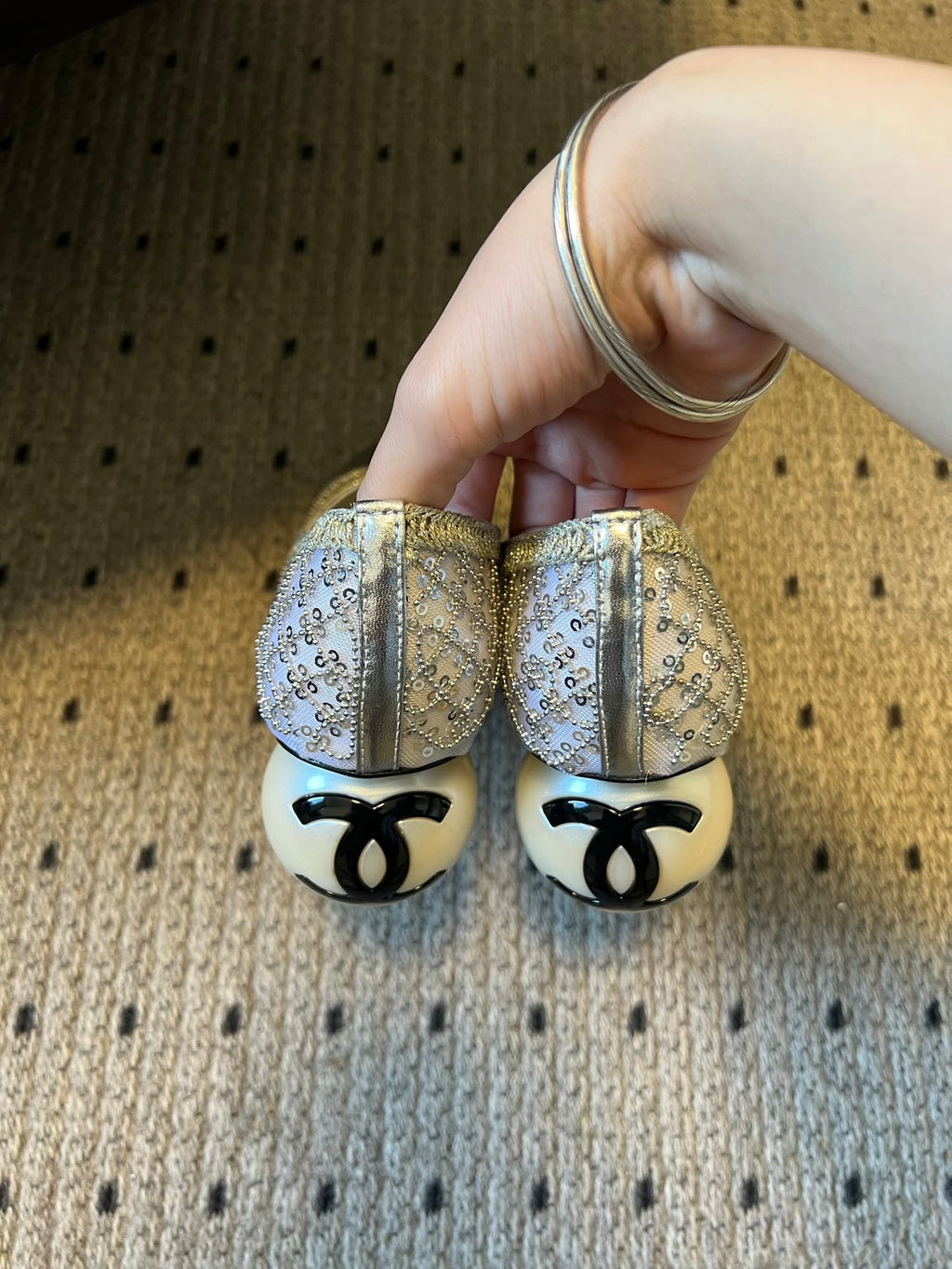 Chanel S26 Taş Süslemeli Babetler