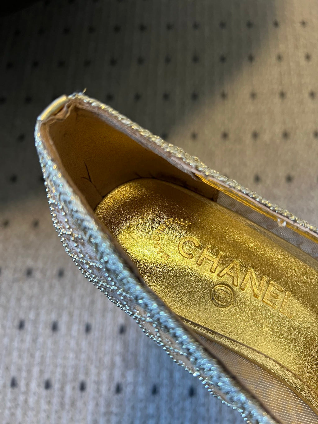 Chanel S26 Taş Süslemeli Babetler