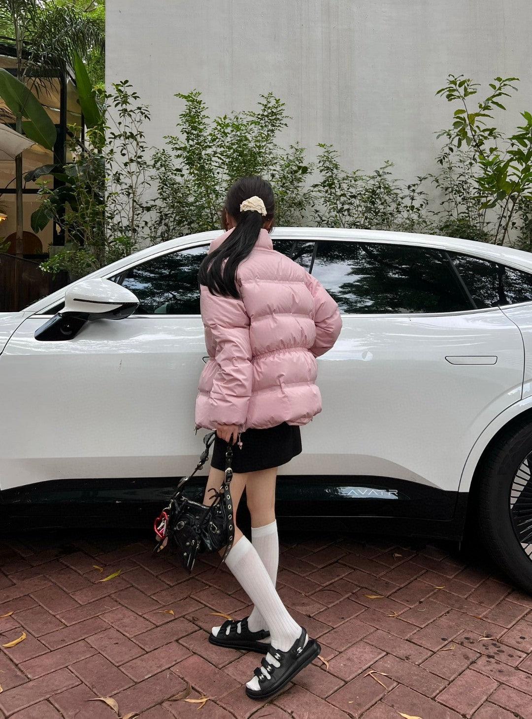 Miu Miu Dik Yaka Kaz Tüyü Mont - Glimmer of Luxury