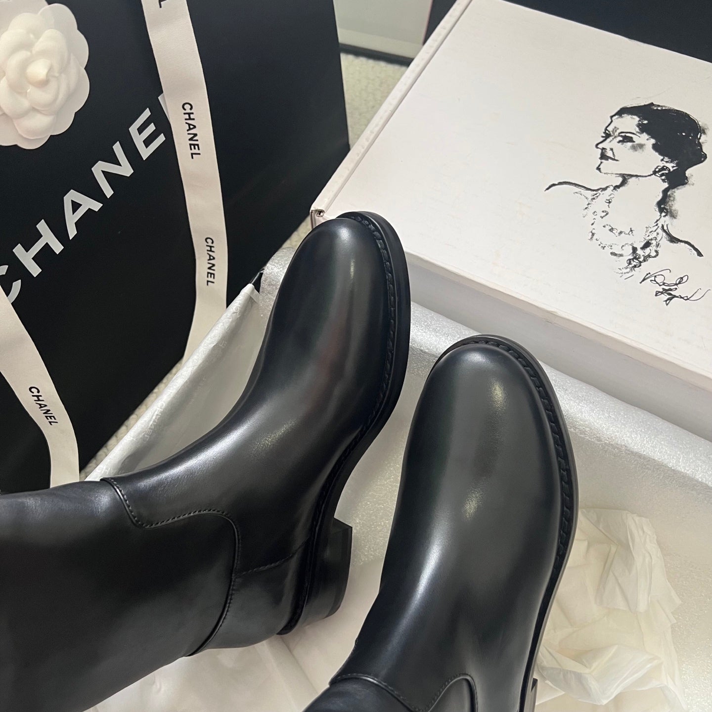 Chanel – Fall/Winter 2026 Ankle Boots with Back Zipper